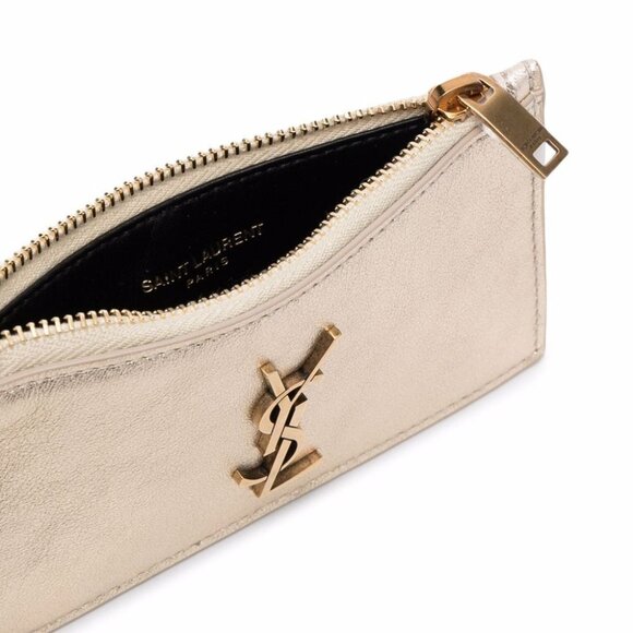 Saint Laurent Monogram Metallic Wallet BNIB - Picture 3 of 4